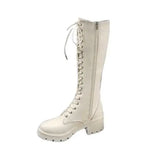 High Knee PU Leather Boots